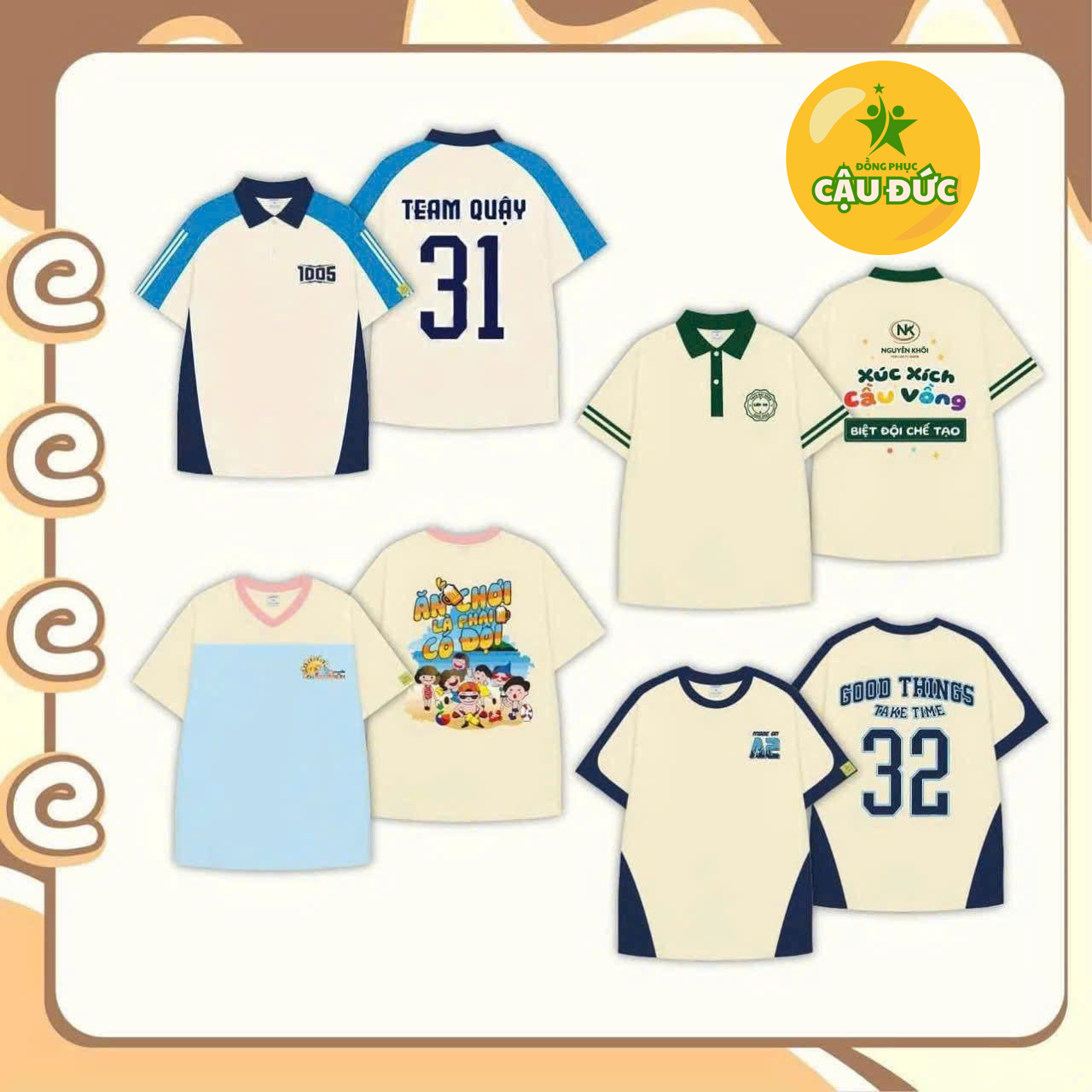 Mẫu thiết kế đồng phục áo lớp 2025