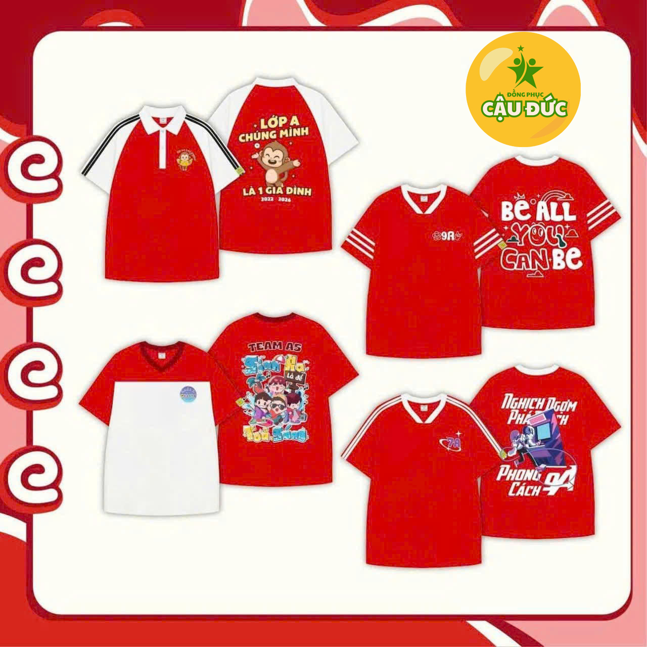 Mẫu thiết kế đồng phục áo lớp 2025