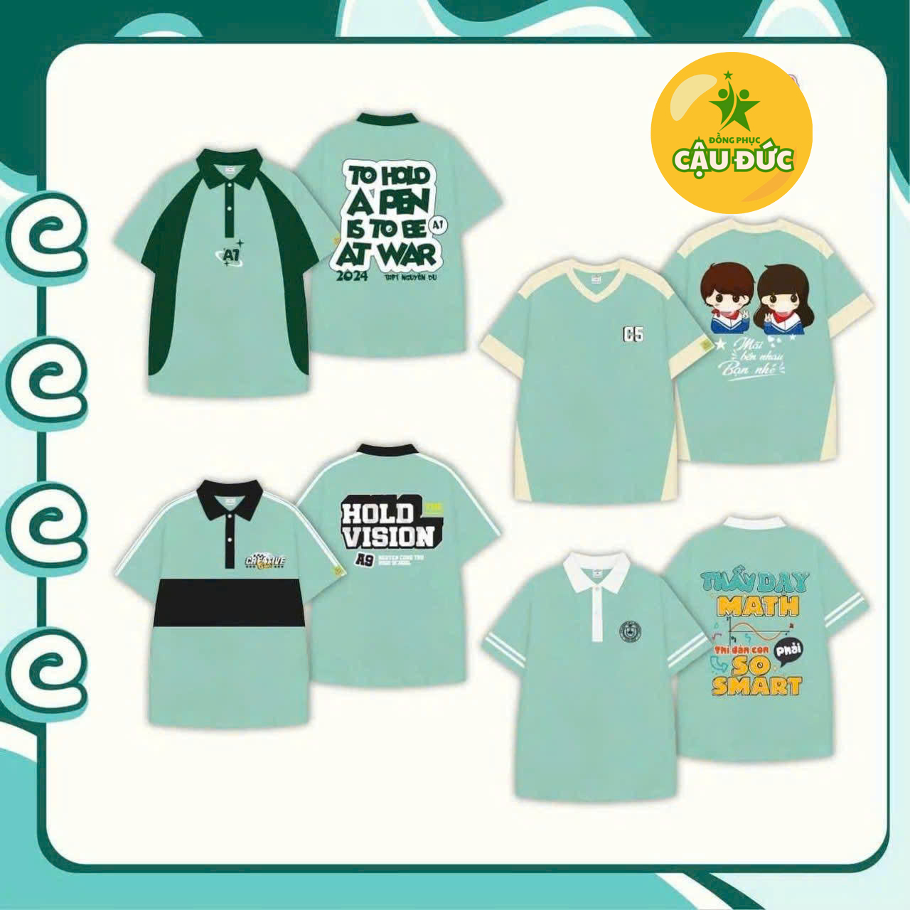 Mẫu thiết kế đồng phục áo lớp 2025